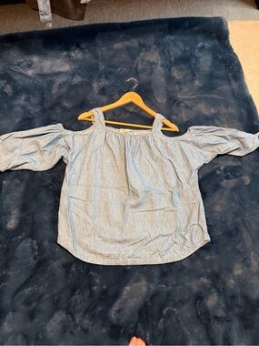 Madewell Light Blue Chambray Top